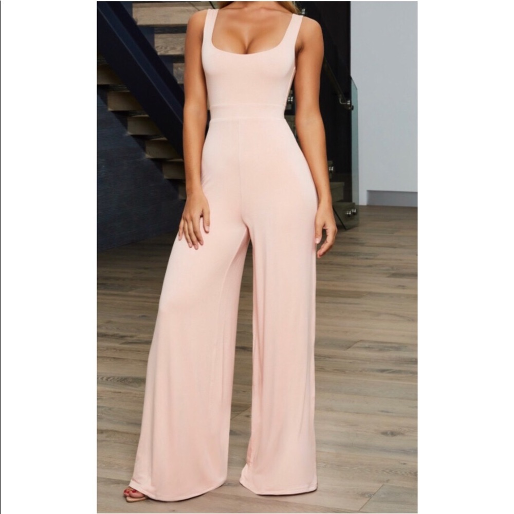 Brand new pink jumpsuit with tags